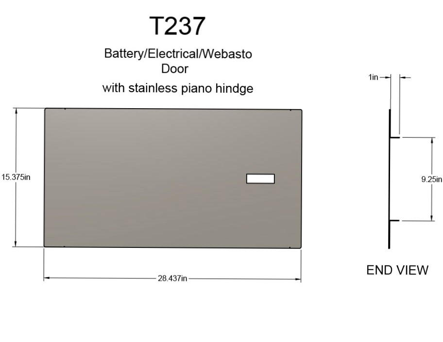 T237 Battery Box Door