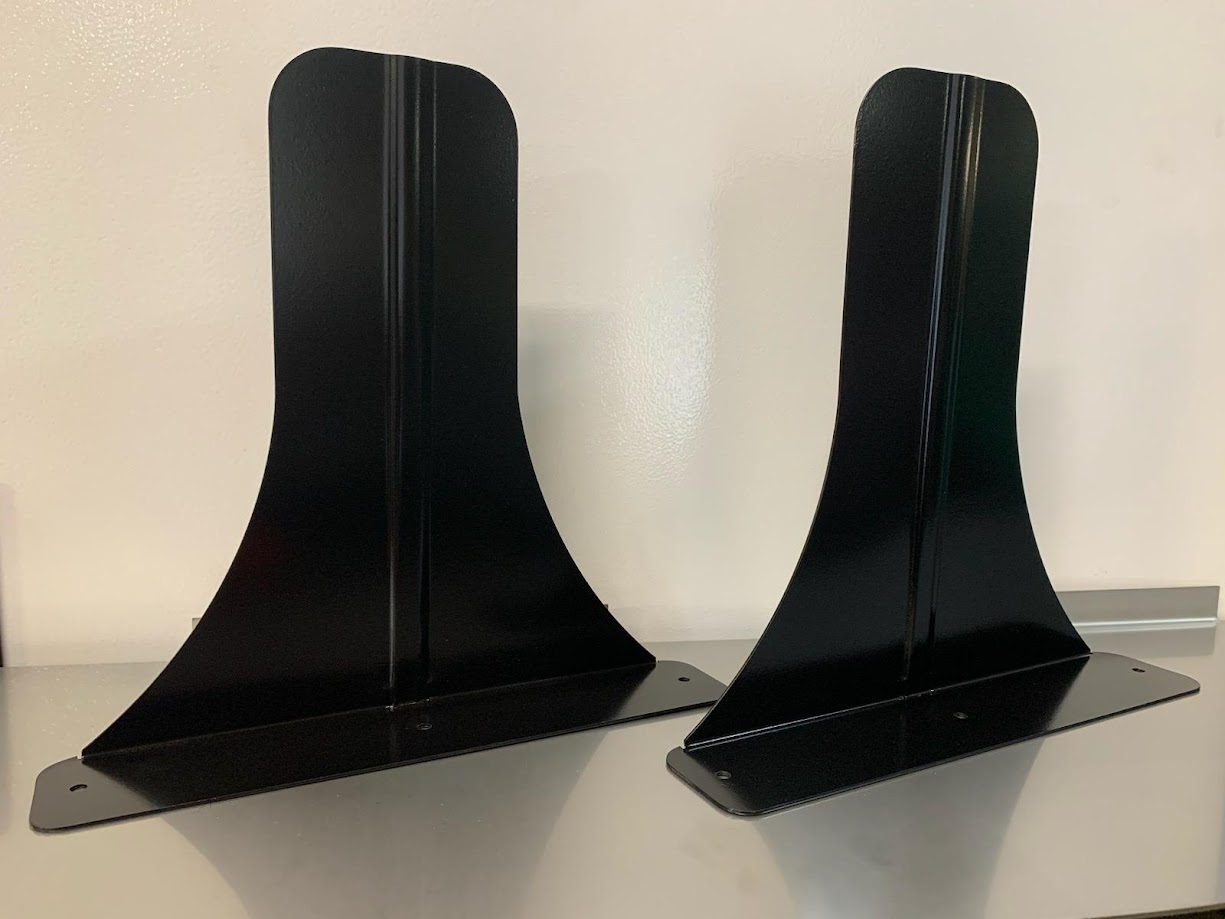 CB06  Trash Can Mounting Bracket. Powder Coated Black. Trash can NOT included.